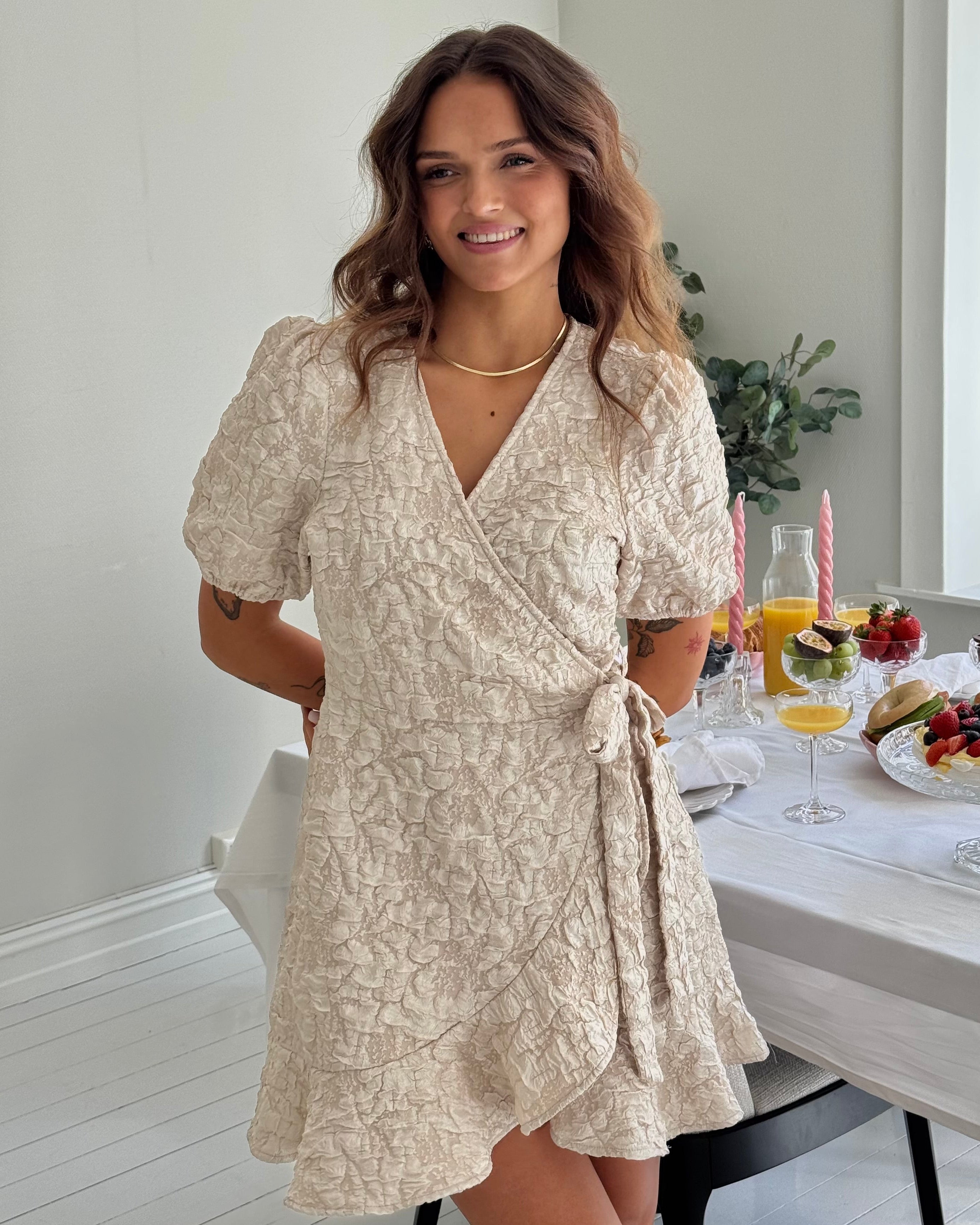 PCGRETCHEN Short Dress - Pumice Stone